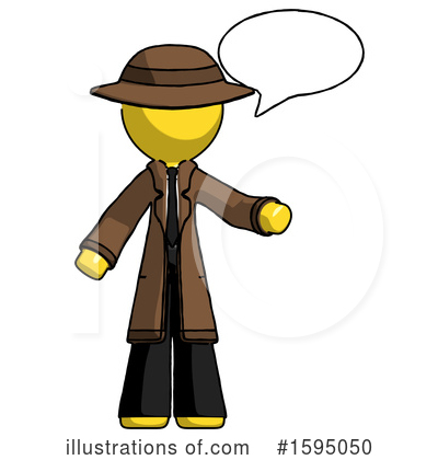 Royalty-Free (RF) Yellow Design Mascot Clipart Illustration by Leo Blanchette - Stock Sample #1595050