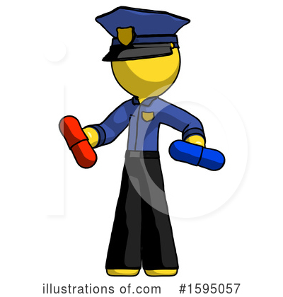 Royalty-Free (RF) Yellow Design Mascot Clipart Illustration by Leo Blanchette - Stock Sample #1595057
