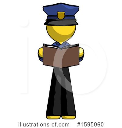 Royalty-Free (RF) Yellow Design Mascot Clipart Illustration by Leo Blanchette - Stock Sample #1595060