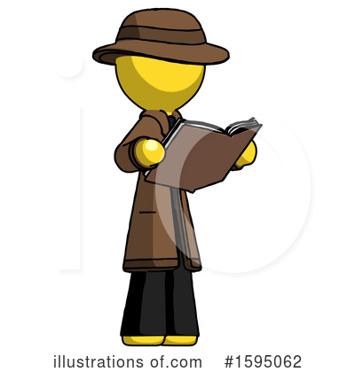 Royalty-Free (RF) Yellow Design Mascot Clipart Illustration by Leo Blanchette - Stock Sample #1595062