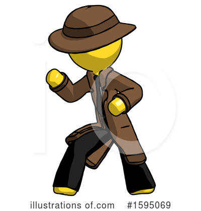 Royalty-Free (RF) Yellow Design Mascot Clipart Illustration by Leo Blanchette - Stock Sample #1595069