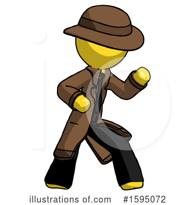 Royalty-Free (RF) Yellow Design Mascot Clipart Illustration by Leo Blanchette - Stock Sample #1595072