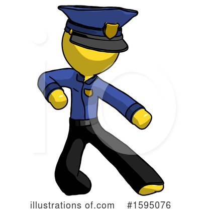 Royalty-Free (RF) Yellow Design Mascot Clipart Illustration by Leo Blanchette - Stock Sample #1595076