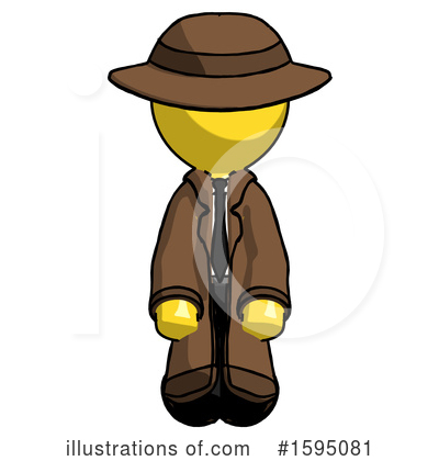 Royalty-Free (RF) Yellow Design Mascot Clipart Illustration by Leo Blanchette - Stock Sample #1595081