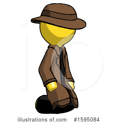 Royalty-Free (RF) Yellow Design Mascot Clipart Illustration by Leo Blanchette - Stock Sample #1595084