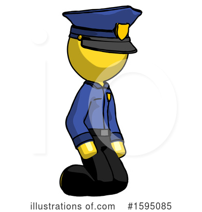 Royalty-Free (RF) Yellow Design Mascot Clipart Illustration by Leo Blanchette - Stock Sample #1595085