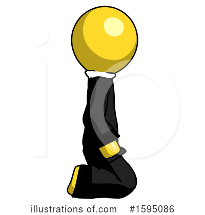 Royalty-Free (RF) Yellow Design Mascot Clipart Illustration by Leo Blanchette - Stock Sample #1595086