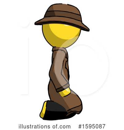 Royalty-Free (RF) Yellow Design Mascot Clipart Illustration by Leo Blanchette - Stock Sample #1595087