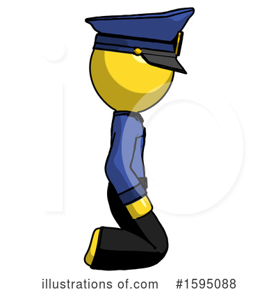 Royalty-Free (RF) Yellow Design Mascot Clipart Illustration by Leo Blanchette - Stock Sample #1595088