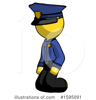 Royalty-Free (RF) Yellow Design Mascot Clipart Illustration by Leo Blanchette - Stock Sample #1595091