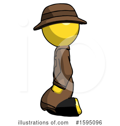 Royalty-Free (RF) Yellow Design Mascot Clipart Illustration by Leo Blanchette - Stock Sample #1595096