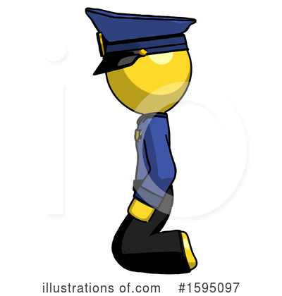 Royalty-Free (RF) Yellow Design Mascot Clipart Illustration by Leo Blanchette - Stock Sample #1595097