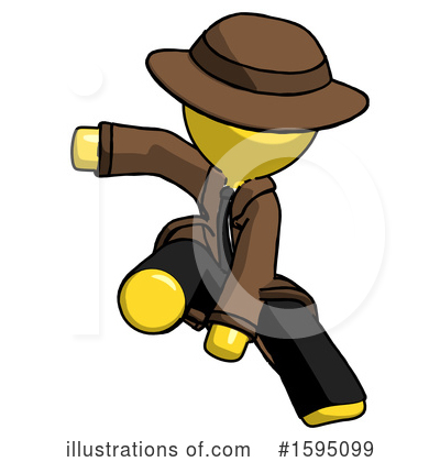 Royalty-Free (RF) Yellow Design Mascot Clipart Illustration by Leo Blanchette - Stock Sample #1595099