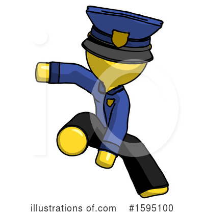 Royalty-Free (RF) Yellow Design Mascot Clipart Illustration by Leo Blanchette - Stock Sample #1595100