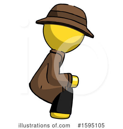 Royalty-Free (RF) Yellow Design Mascot Clipart Illustration by Leo Blanchette - Stock Sample #1595105