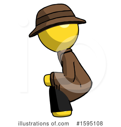 Royalty-Free (RF) Yellow Design Mascot Clipart Illustration by Leo Blanchette - Stock Sample #1595108