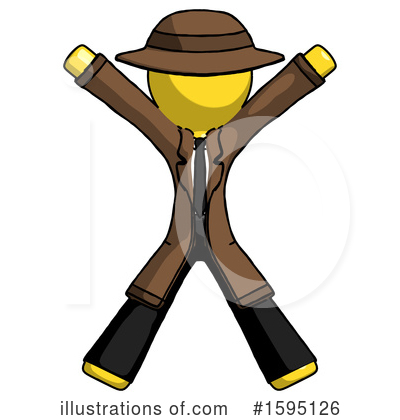 Royalty-Free (RF) Yellow Design Mascot Clipart Illustration by Leo Blanchette - Stock Sample #1595126