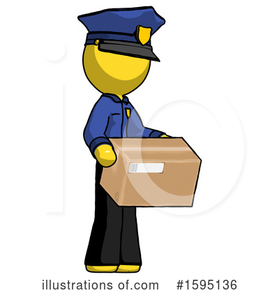 Royalty-Free (RF) Yellow Design Mascot Clipart Illustration by Leo Blanchette - Stock Sample #1595136