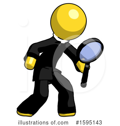 Royalty-Free (RF) Yellow Design Mascot Clipart Illustration by Leo Blanchette - Stock Sample #1595143