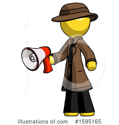 Royalty-Free (RF) Yellow Design Mascot Clipart Illustration by Leo Blanchette - Stock Sample #1595165
