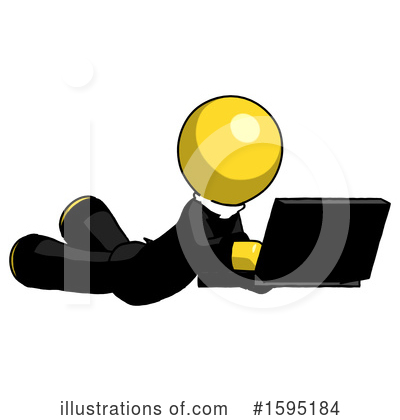 Royalty-Free (RF) Yellow Design Mascot Clipart Illustration by Leo Blanchette - Stock Sample #1595184