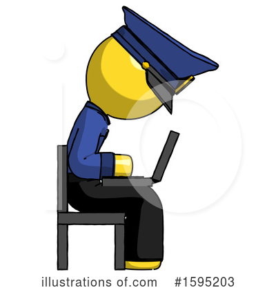 Royalty-Free (RF) Yellow Design Mascot Clipart Illustration by Leo Blanchette - Stock Sample #1595203