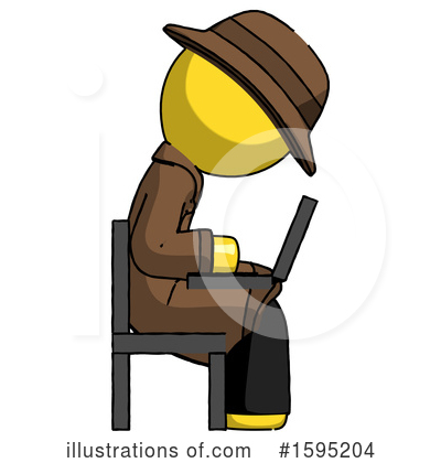 Royalty-Free (RF) Yellow Design Mascot Clipart Illustration by Leo Blanchette - Stock Sample #1595204