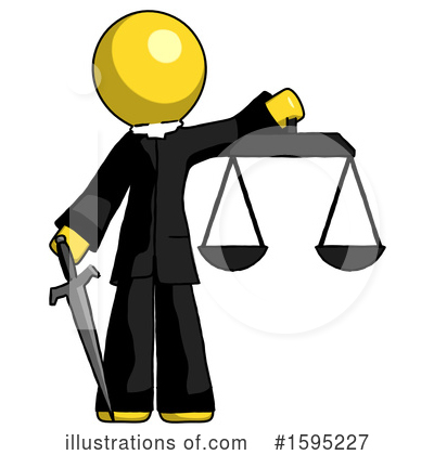 Royalty-Free (RF) Yellow Design Mascot Clipart Illustration by Leo Blanchette - Stock Sample #1595227