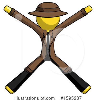 Royalty-Free (RF) Yellow Design Mascot Clipart Illustration by Leo Blanchette - Stock Sample #1595237