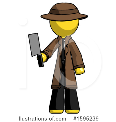 Royalty-Free (RF) Yellow Design Mascot Clipart Illustration by Leo Blanchette - Stock Sample #1595239