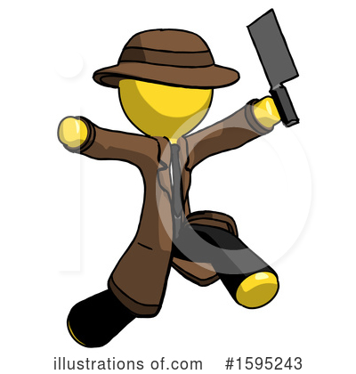 Royalty-Free (RF) Yellow Design Mascot Clipart Illustration by Leo Blanchette - Stock Sample #1595243
