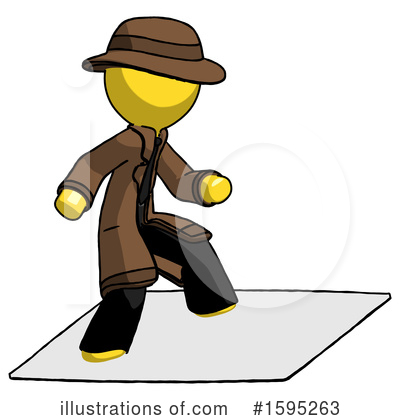 Royalty-Free (RF) Yellow Design Mascot Clipart Illustration by Leo Blanchette - Stock Sample #1595263