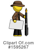 Yellow Design Mascot Clipart #1595267 by Leo Blanchette