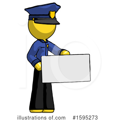 Royalty-Free (RF) Yellow Design Mascot Clipart Illustration by Leo Blanchette - Stock Sample #1595273