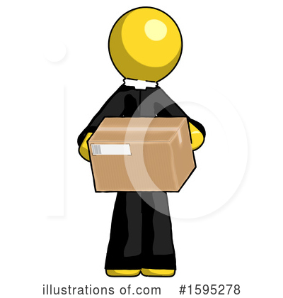 Royalty-Free (RF) Yellow Design Mascot Clipart Illustration by Leo Blanchette - Stock Sample #1595278