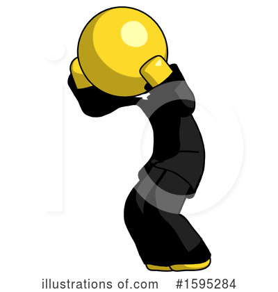 Royalty-Free (RF) Yellow Design Mascot Clipart Illustration by Leo Blanchette - Stock Sample #1595284