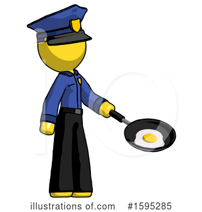 Royalty-Free (RF) Yellow Design Mascot Clipart Illustration by Leo Blanchette - Stock Sample #1595285