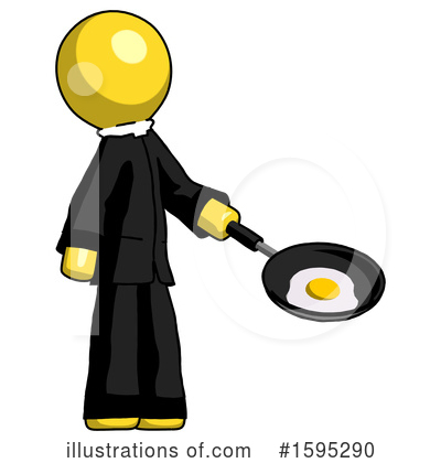 Royalty-Free (RF) Yellow Design Mascot Clipart Illustration by Leo Blanchette - Stock Sample #1595290