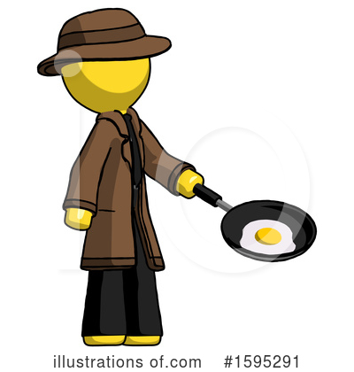 Royalty-Free (RF) Yellow Design Mascot Clipart Illustration by Leo Blanchette - Stock Sample #1595291
