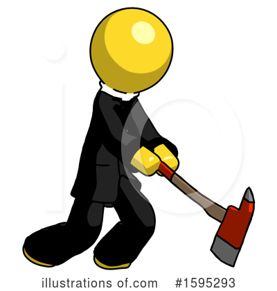 Royalty-Free (RF) Yellow Design Mascot Clipart Illustration by Leo Blanchette - Stock Sample #1595293