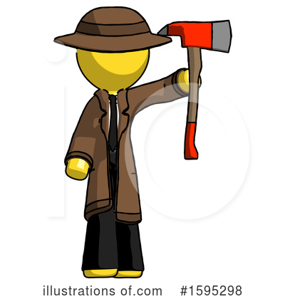 Royalty-Free (RF) Yellow Design Mascot Clipart Illustration by Leo Blanchette - Stock Sample #1595298