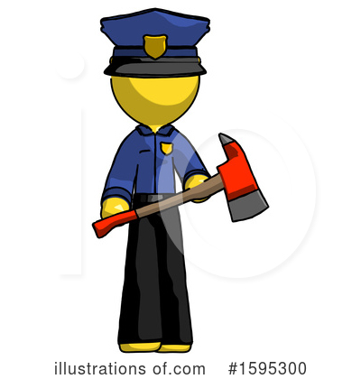 Royalty-Free (RF) Yellow Design Mascot Clipart Illustration by Leo Blanchette - Stock Sample #1595300