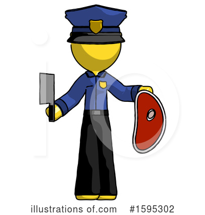 Royalty-Free (RF) Yellow Design Mascot Clipart Illustration by Leo Blanchette - Stock Sample #1595302
