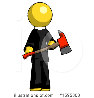 Royalty-Free (RF) Yellow Design Mascot Clipart Illustration by Leo Blanchette - Stock Sample #1595303
