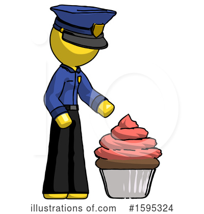 Royalty-Free (RF) Yellow Design Mascot Clipart Illustration by Leo Blanchette - Stock Sample #1595324
