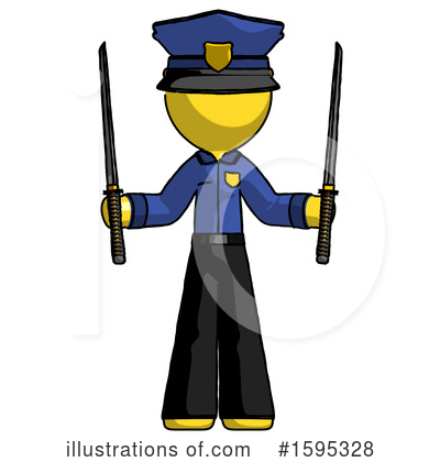 Royalty-Free (RF) Yellow Design Mascot Clipart Illustration by Leo Blanchette - Stock Sample #1595328