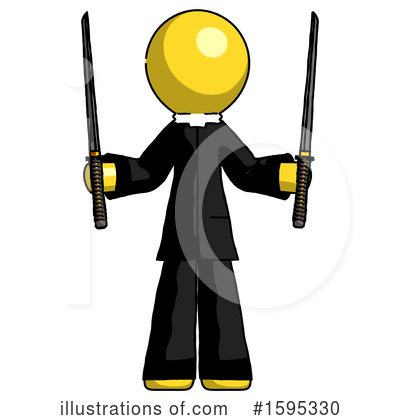 Royalty-Free (RF) Yellow Design Mascot Clipart Illustration by Leo Blanchette - Stock Sample #1595330