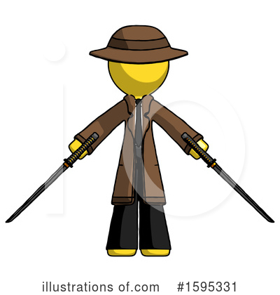 Royalty-Free (RF) Yellow Design Mascot Clipart Illustration by Leo Blanchette - Stock Sample #1595331