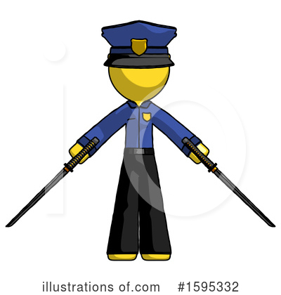 Royalty-Free (RF) Yellow Design Mascot Clipart Illustration by Leo Blanchette - Stock Sample #1595332