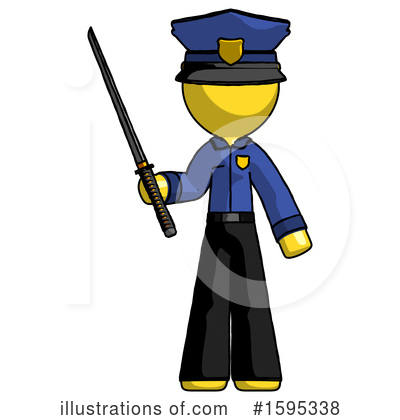 Royalty-Free (RF) Yellow Design Mascot Clipart Illustration by Leo Blanchette - Stock Sample #1595338